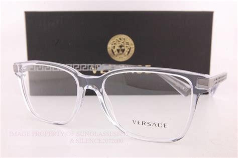 versace picture frame with black picture|Versace clear frame eyeglasses.